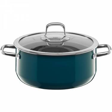 Каструля 24 см, зеленувато-синя Compact Silit