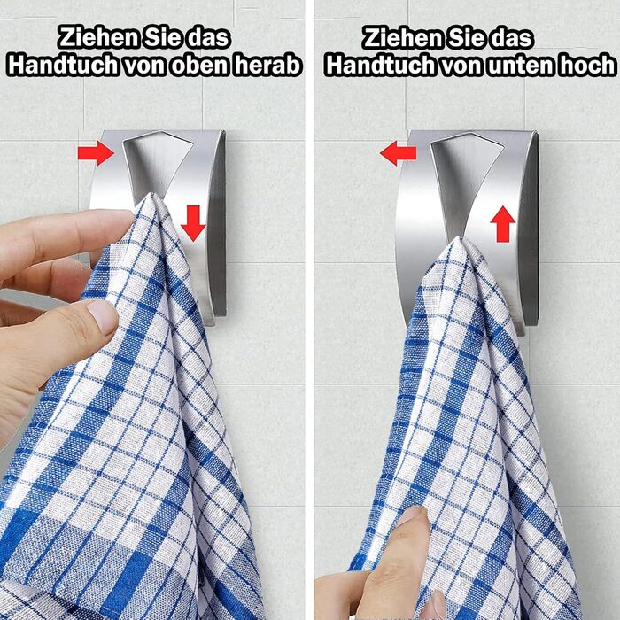 Крючки для полотенец 4 шт 7,5 х 5 см smilixin