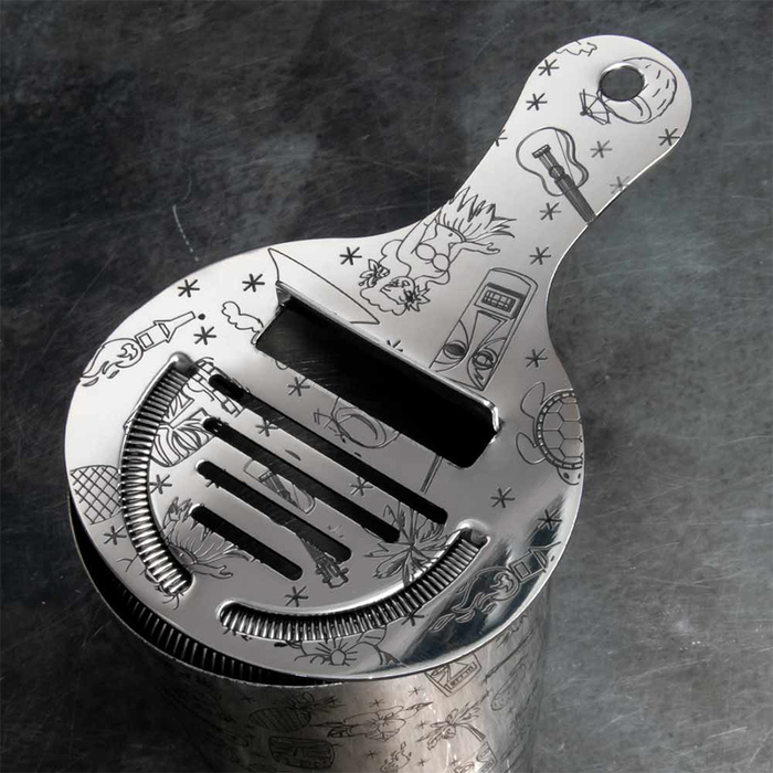 Набор бармена, 5 предметов, нержавеющая сталь, Tiki, Urbanbar (Урбанбар)