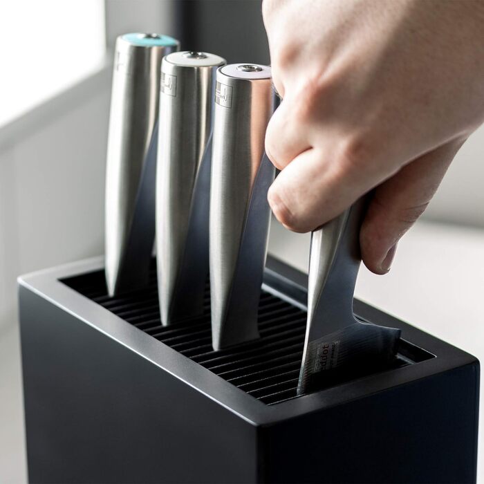 Блок для ножів, матово-чорний Rockingham Forge