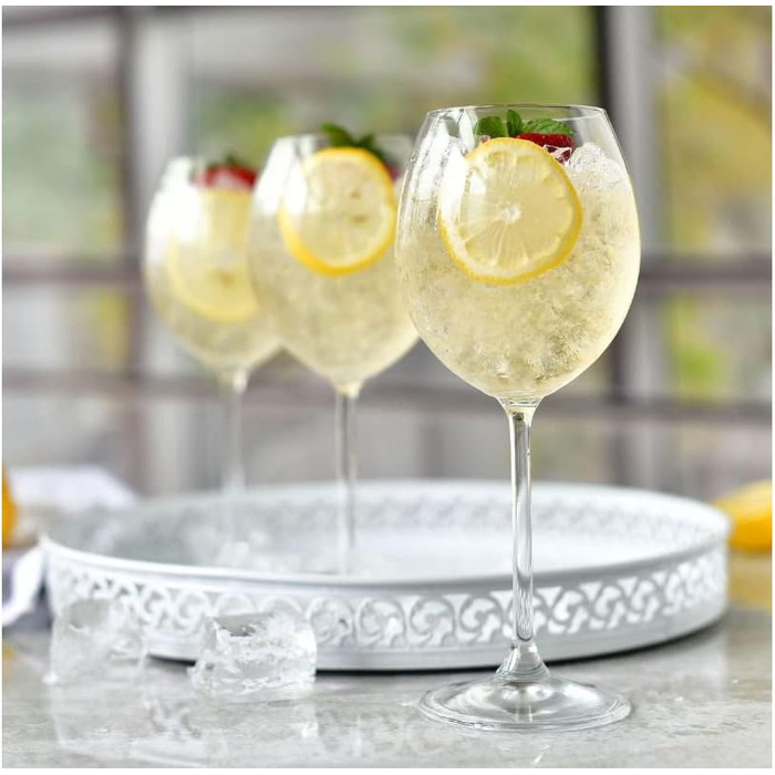 Набір келихів для вина konsimo з 6 шт. - келихи для червоного вина келихи для білого вина Aperol Spritz і келихи для шампанського Набір з 6 - Келихи для вина - Келихи для аперитиву - Кришталеві келихи для вина - 450 мл (Venezia)