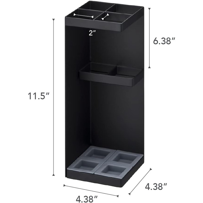 Підставка для парасольки Yamazaki 6719 SMART, чорна, сталь/поліпропілен, мінімалістичний дизайн