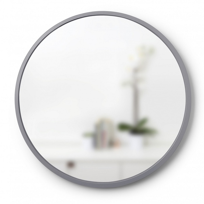 Дзеркало настінне hub Д61 см сіре Umbra