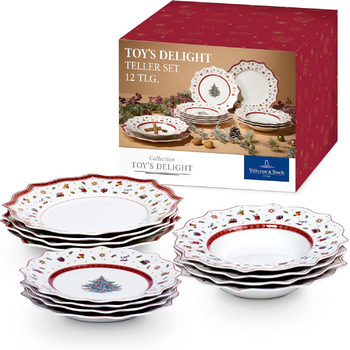 Різдвяний обідній сервіз на 4 персони, 12 предметів Toy's Delight Villeroy & Boch