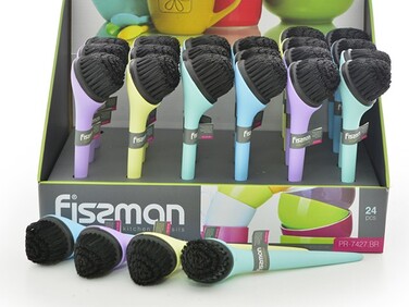 Щітка для миття овочів, фруктів та посуду Fissman 18x5 см (7427)