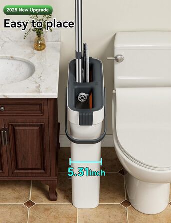 Набір швабри з відром білий CTIME