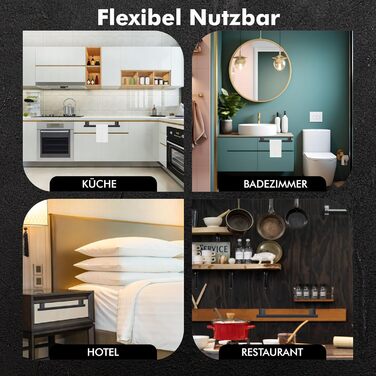 Тримач для рушників 37 см чорний Kitchenexperts