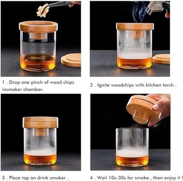 Набір для копчення коктейлів 7 предметів Tiardey