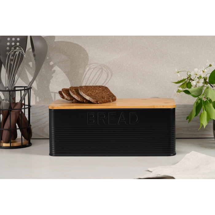 Хлібниця 33 х 18 х 13 см чорний ARDESTO