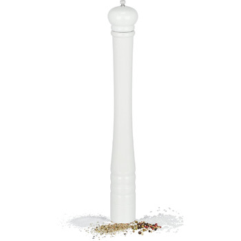 Дерев'яний млин для перцю та солі 51,5 см білий Relaxdays