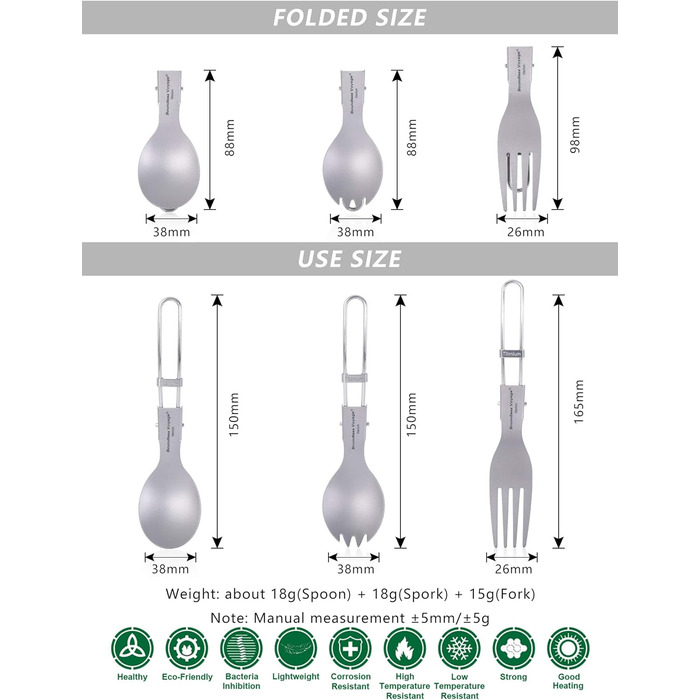 Набір столових приборів для подорожей Ti1026T Boundless Voyage