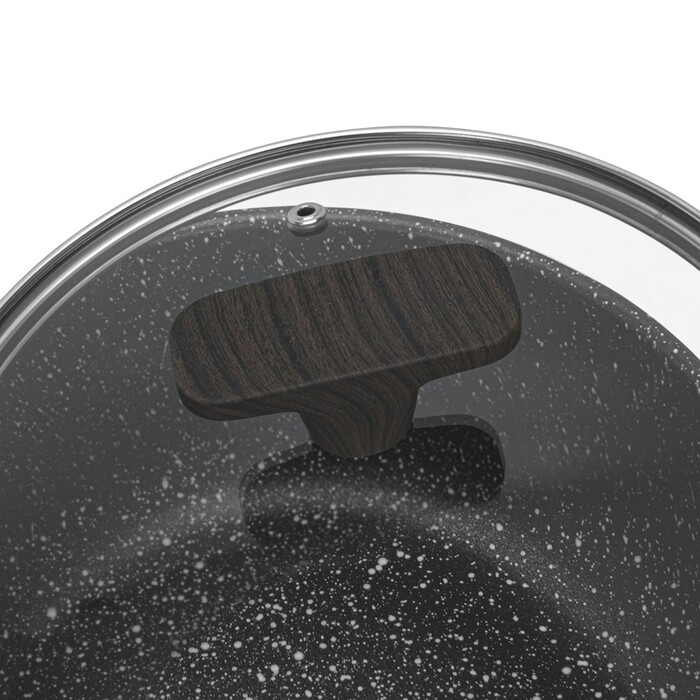 Каструля Fissman CARRIE 24x11 см/4,67л. зі скляною кришкою алюміній з антипригарним покриттям (14483)