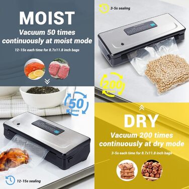 Вакуумний пакувальник з нержавіючої сталі VS02 Inkbird