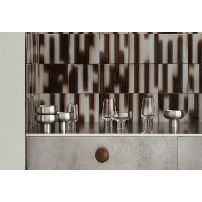 Набор из 2 бокалов для шампанского 90 мл, матовая нержавеющая сталь Koyoi Steel Blomus