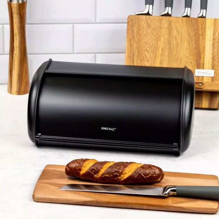 Хлебница черная 36 х 24 х 15 см KING HOFF