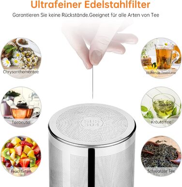 Чайник скляний 1,2 л зі вставкою ситечко MINO ANT