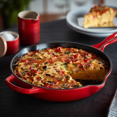 Сковорода глибока чавунна 26 см, сіра Perlgrau Le Creuset