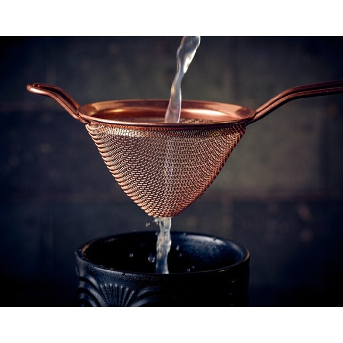 Стрейнер сито конічний 23.4*8.5 см, мідне покриття, GenWare