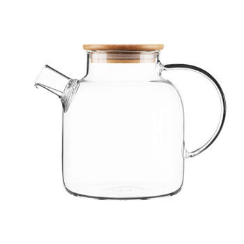 Чайник ARDESTO Midori, 1500мл, боросиликатное стекло, бамбук, прозрачный