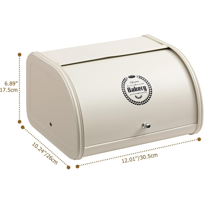 Хлібниця з кришкою що згортається 30,5 x 26 x 17,5 см HollyHOME