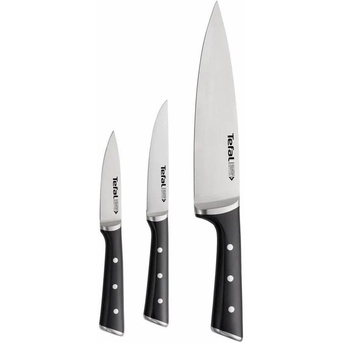 Tefal Набор ножей Ice Force 3 предмета, нержавеющая сталь, пластик