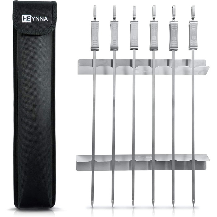 Шампури для барбекю 6 х 45 см. Heynna Premium