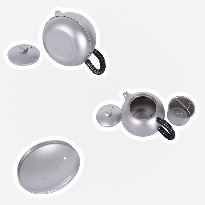 Титановий чайник з заваркою для розсипного чаю 380 мл. iBasingo