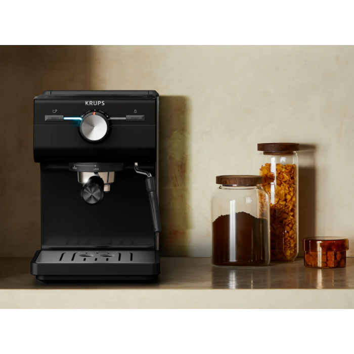 Кофеварка эспрессо Krups XP381810 OPIO BLK (7076115)