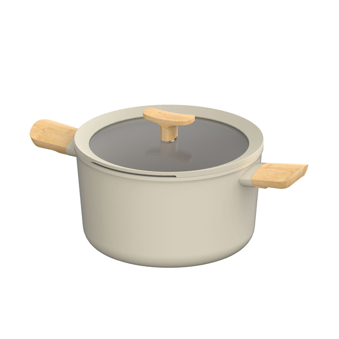 Набір посуду з антипригарним покриттям BergHOFF LEO BALANCE Cream, 7 пр.