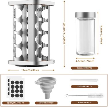 Підставка для спецій на 16 баночек FRIBERG