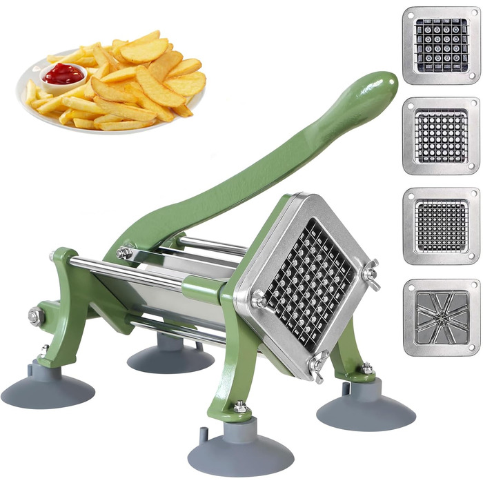 Апарат для нарізки картоплі фрі з 4 змінними лезами EasyVibe