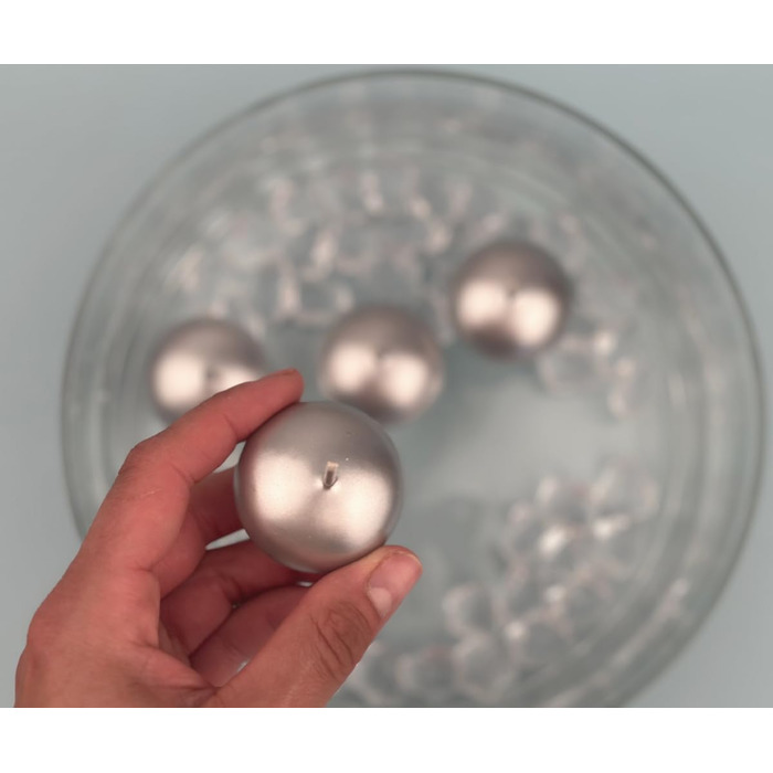 Плаваючі свічки 50 шт. плаваючі свічки Ø 40 мм (рожеве золото) (срібло)