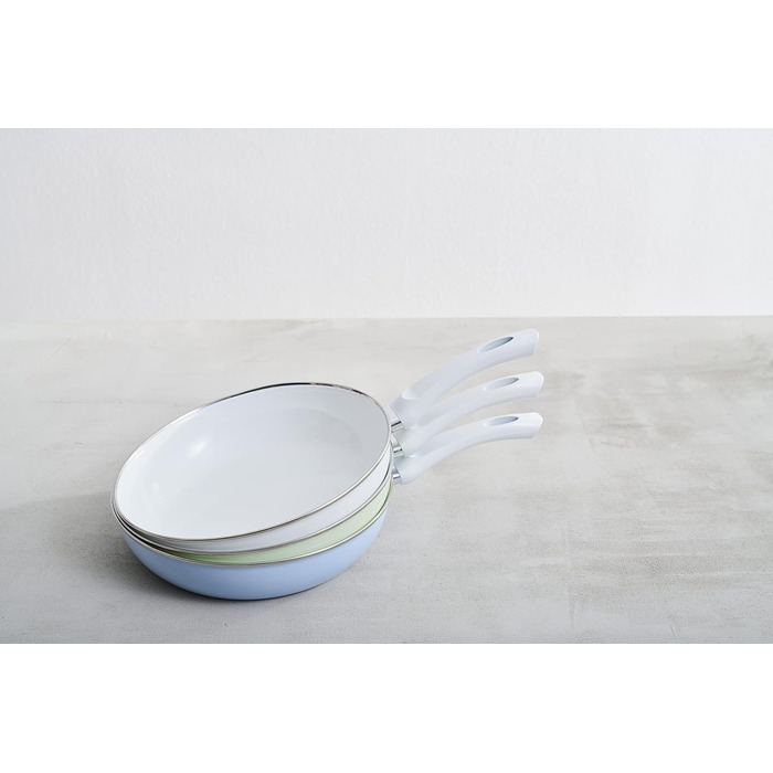 Каструля зі скла керамічна Нільський зелений 24, КАСТРУЛІ ЕМАЛЬОВАНІ КЛАСИЧНІ, діаметр 24 см, висота 5,6 см, ємність 1,8 літра, емаль, зелена, індукційна 24 см зелена, 0042-031