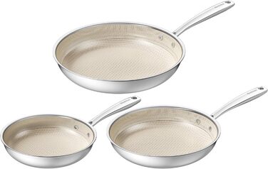 Набор сковород 24, 20, 28 см с сотовой структурой, 3 предмета Redchef