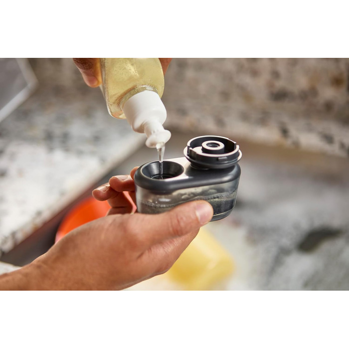 Компактна щітка для миття посуду з підставкою 11,8x9,2x11,8 см Joseph Joseph