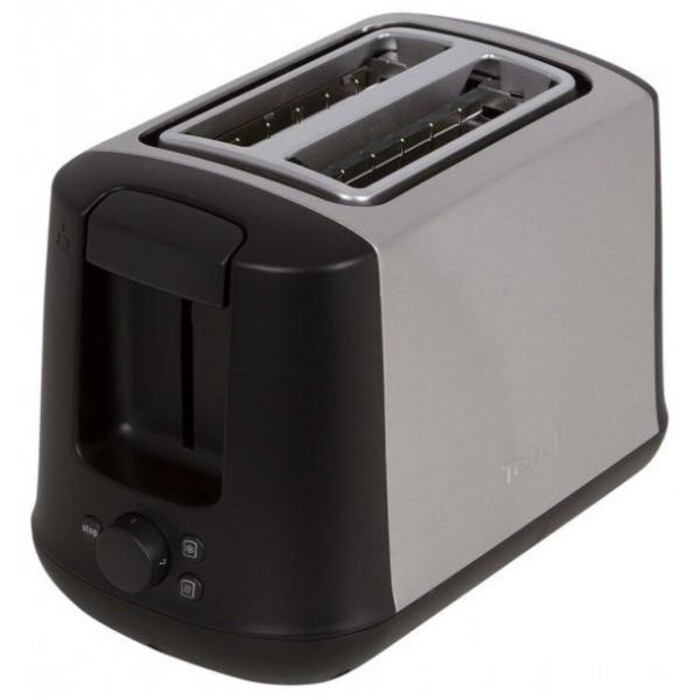 Tefal Тостер Confidence, 850Вт, пластик+метал, черный+нерж