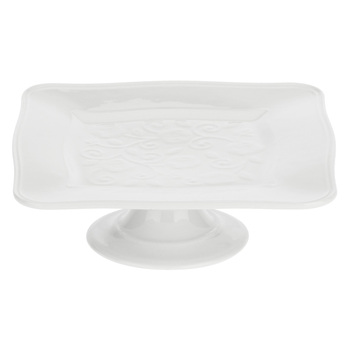 Подставка для десертов La Porcellana Bianca FLORENTINA, фарфор, 20 20 см