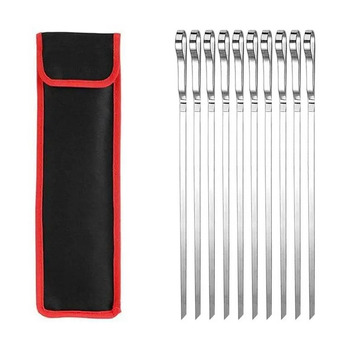 Набір шампурів 10 шт у чохлі, нержавіюча сталь GRILLI