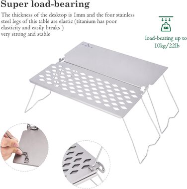 Складаний гриль для багаття з тарілкою для смаження Ti2028C Boundless Voyage