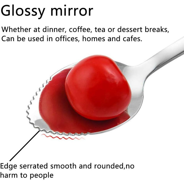 Ложка десертна 17 см із зубцями, набір 2 предмети whiteswan