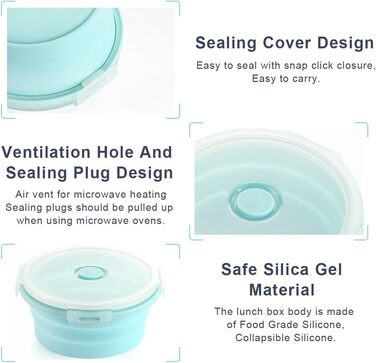 Складані кемпінгові миски 4 шт Basiter