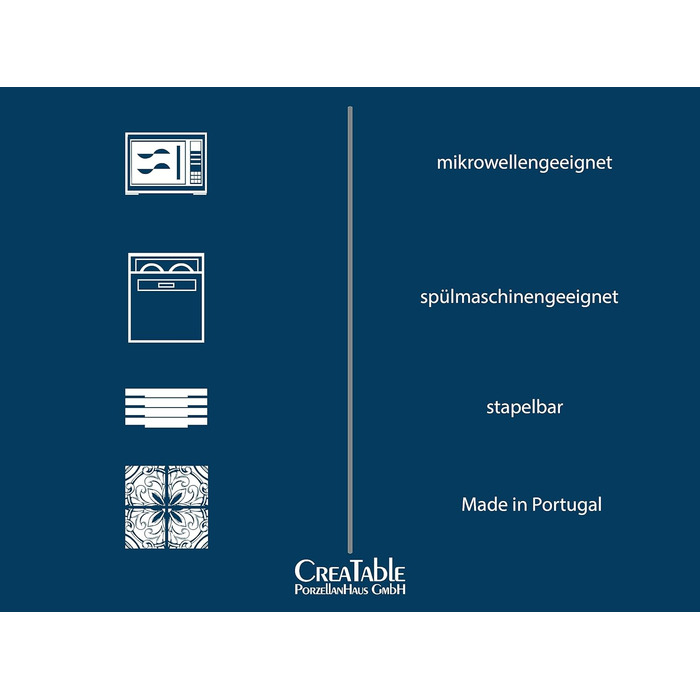 Десертна тарілка 22 см, набір 4 предмети, Yuki Creatable