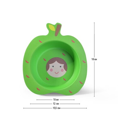 Тарілка Fissman 17 см ЯБЛУКО (8363)