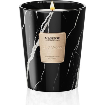 Ароматизована свічка чорного кольору 400 г, час горіння 75 годин M&SENSE