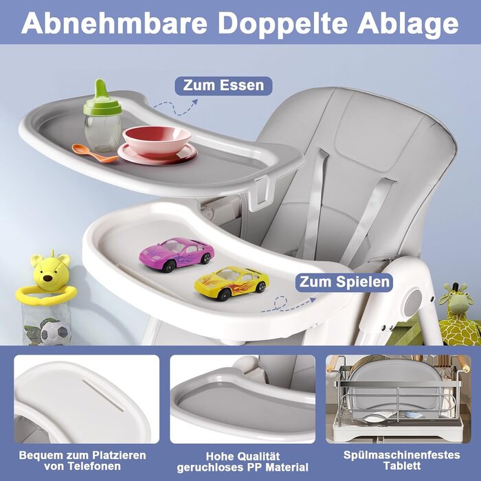 Дитячий стільчик для годування від 6 місяців ONNWIN