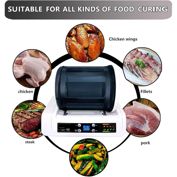 Вакуумний маринатор для м'яса та овочів 5 л білий Lakenbroade