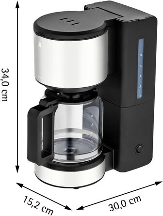 Кавомашина 1,25 л з фільтром, світло-сіра Stelio WMF