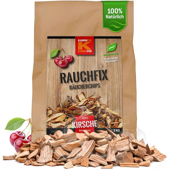 Вишнева стружка для копчення 3 кг Kaminfix