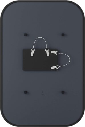 Дзеркало прямокутне 61 х 91 см чорне Hub Umbra