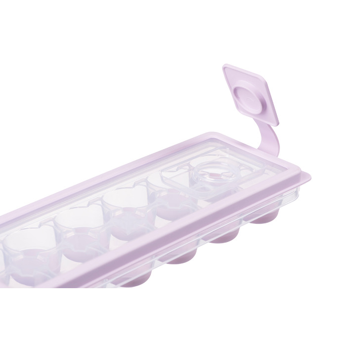 Форма для льоду з кришкою Ardesto Fresh Cylinder, 27х9.5х3.8см, силікон, пластик, ліловий